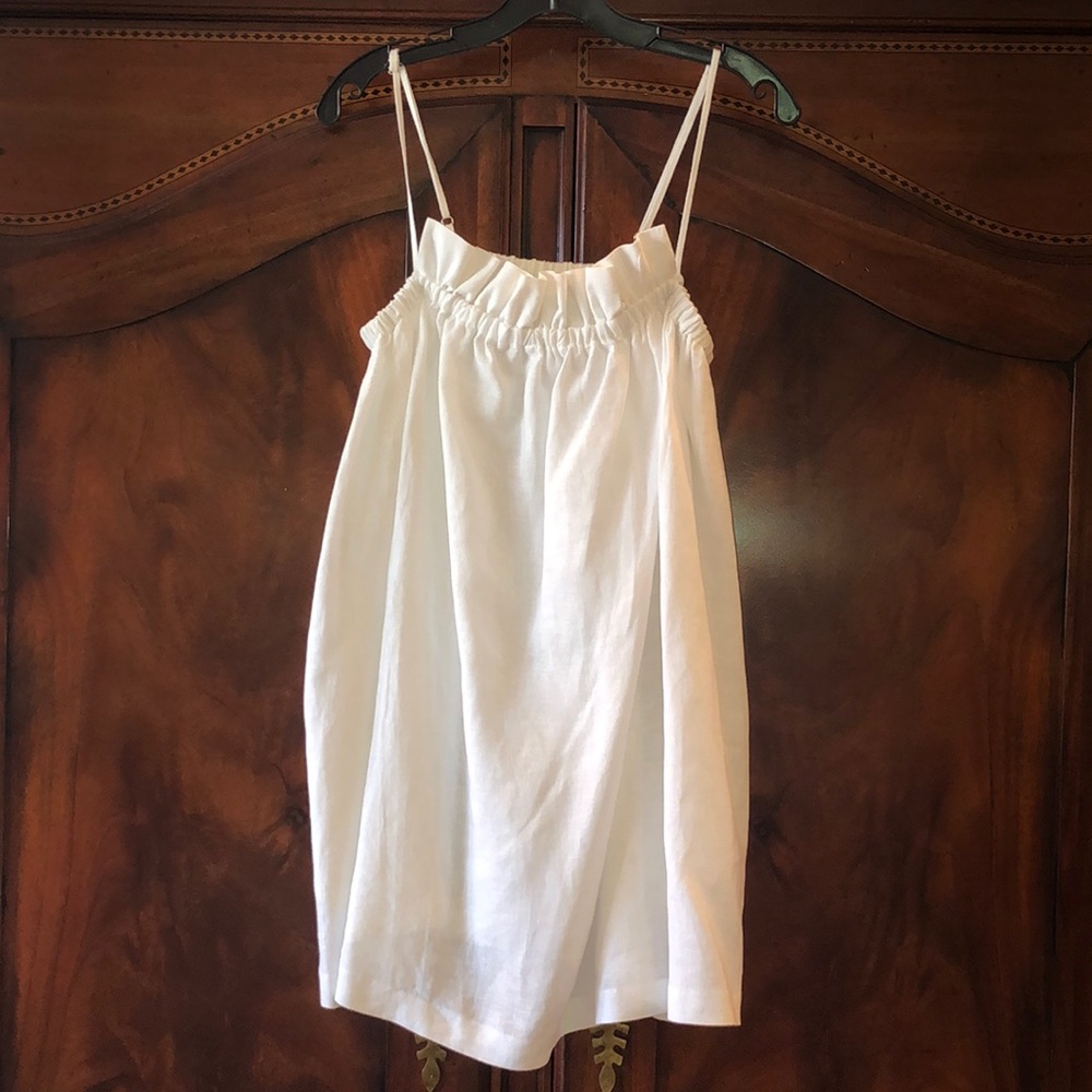Mara Hoffman white linen dress